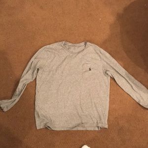 Men’s grey Ralph Lauren long sleeve t-shirt